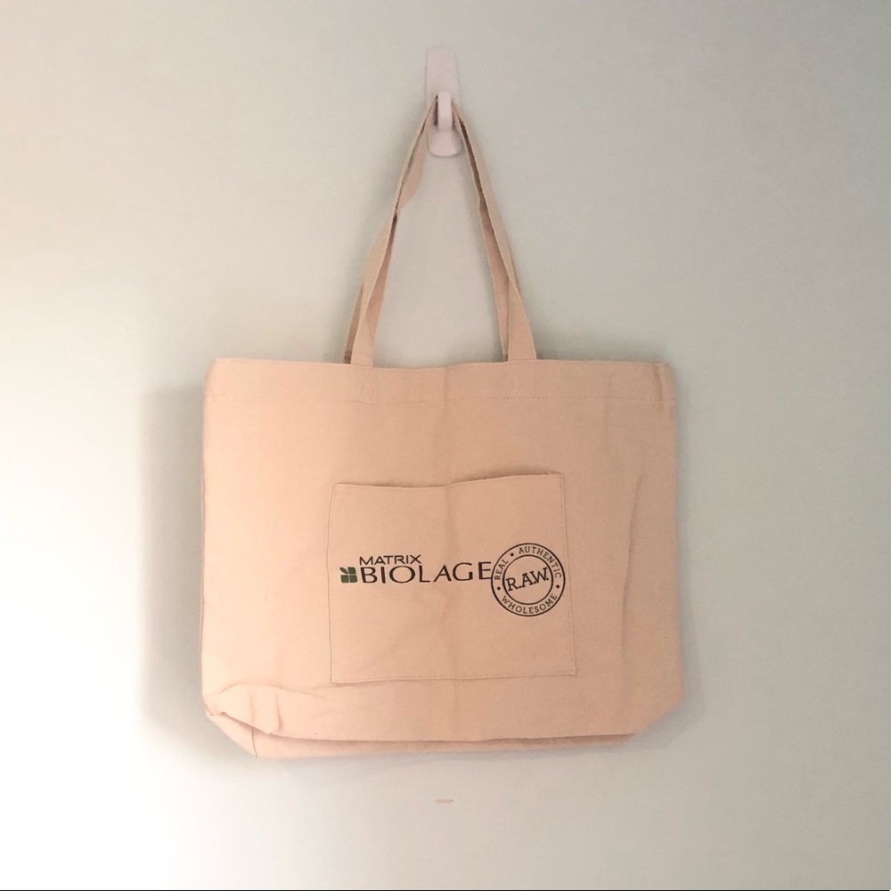 Nwot Canvas Tote From Matrix Biolage